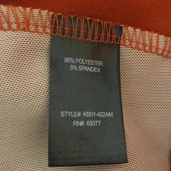 Women Antthony Pants   Original 2X Burnt Orange Pullon Slacks NWT - Picture 8 of 9